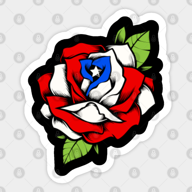 Puerto Rico Flower Rose Puerto Rican Flag Country Puerto Rico
